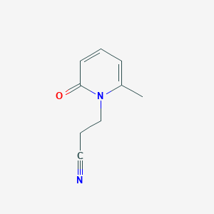 molecular formula C9H10N2O B2591446 3-(6-methyl-2-oxopyridin-1(2H)-yl)propanenitrile CAS No. 500730-32-5