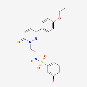 N-(2-(3-(4-ethoxyphenyl)-6-oxopyridazin-1(6H)-yl)ethyl)-3-fluorobenzenesulfonamide