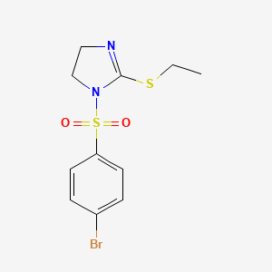 1-(4-Bromophenyl)sulfonyl-2-ethylsulfanyl-4,5-dihydroimidazole