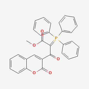 molecular formula C31H23O5P B2591502 methyl 3-oxo-3-(2-oxo-2H-chromen-3-yl)-2-(triphenyl-lambda5-phosphanylidene)propanoate CAS No. 405905-21-7