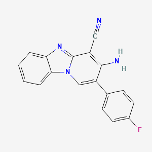 3-Amino-2-(4-fluorophenyl)pyrido[1,2-a][1,3]benzimidazole-4-carbonitrile