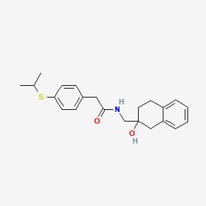 N-((2-hydroxy-1,2,3,4-tetrahydronaphthalen-2-yl)methyl)-2-(4-(isopropylthio)phenyl)acetamide