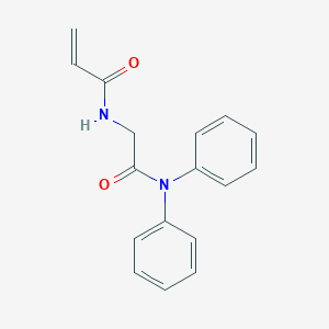 molecular formula C17H16N2O2 B2591666 N-[(diphenylcarbamoyl)methyl]prop-2-enamide CAS No. 2411241-16-0