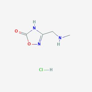 3-[(Methylamino)methyl]-1,2,4-oxadiazol-5-ol hydrochloride