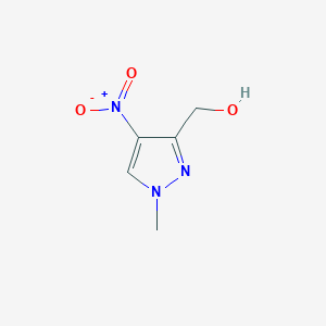 molecular formula C5H7N3O3 B2591681 (1-Methyl-4-nitro-1H-pyrazol-3-yl)methanol CAS No. 1201935-82-1