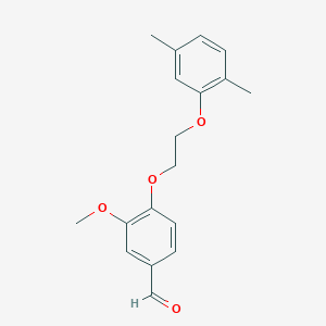 4-[2-(2,5-Dimethylphenoxy)ethoxy]-3-methoxybenzaldehyde