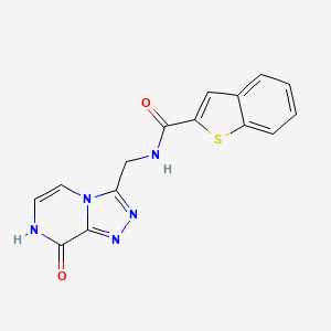 molecular formula C15H11N5O2S B2591719 N-((8-hydroxy-[1,2,4]triazolo[4,3-a]pyrazin-3-yl)methyl)benzo[b]thiophene-2-carboxamide CAS No. 2034325-25-0