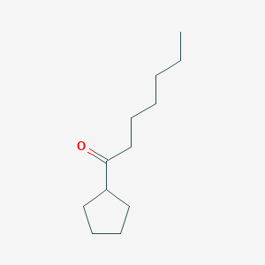 molecular formula C12H22O B2591723 1-Cyclopentylheptan-1-one CAS No. 660844-13-3