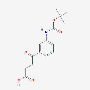 4-[3-[(2-Methylpropan-2-yl)oxycarbonylamino]phenyl]-4-oxobutanoic acid