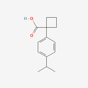 1-[4-(Propan-2-yl)phenyl]cyclobutane-1-carboxylic acid