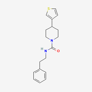 N-phenethyl-4-(thiophen-3-yl)piperidine-1-carboxamide
