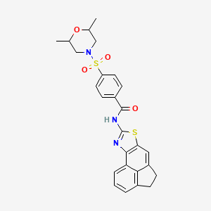 N-(4,5-dihydroacenaphtho[5,4-d]thiazol-8-yl)-4-((2,6-dimethylmorpholino)sulfonyl)benzamide
