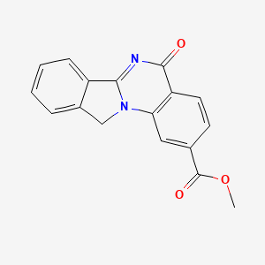 molecular formula C17H12N2O3 B2591786 Methyl 5-oxo-5,11-dihydroisoindolo[2,1-a]quinazoline-2-carboxylate CAS No. 327106-16-1