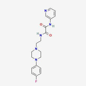 molecular formula C19H22FN5O2 B2591796 N1-(2-(4-(4-fluorophenyl)piperazin-1-yl)ethyl)-N2-(pyridin-3-yl)oxalamide CAS No. 1251623-18-3