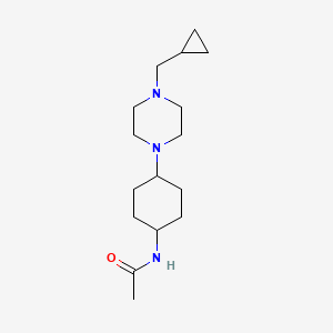 molecular formula C16H29N3O B2591805 N-((1r,4r)-4-(4-(cyclopropylmethyl)piperazin-1-yl)cyclohexyl)acetamide CAS No. 882660-40-4