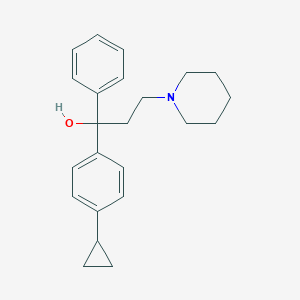 molecular formula C23H29NO B259182 1-(4-Cyclopropylphenyl)-1-phenyl-3-piperidin-1-ylpropan-1-ol 