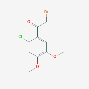 molecular formula C10H10BrClO3 B2591835 2-Bromo-1-(2-chloro-4,5-dimethoxyphenyl)ethan-1-one CAS No. 237384-61-1