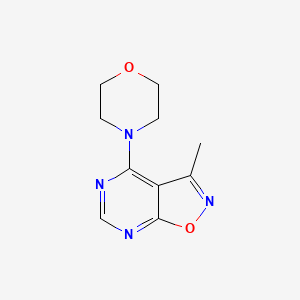 molecular formula C10H12N4O2 B2591920 4-{3-methyl-[1,2]oxazolo[5,4-d]pyrimidin-4-yl}morpholine CAS No. 478062-72-5
