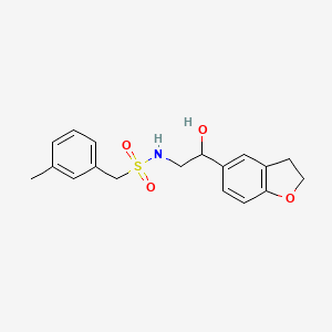 molecular formula C18H21NO4S B2591936 N-[2-(2,3-DIHYDRO-1-BENZOFURAN-5-YL)-2-HYDROXYETHYL]-1-(3-METHYLPHENYL)METHANESULFONAMIDE CAS No. 1421497-71-3