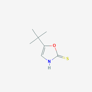molecular formula C7H11NOS B2591942 5-Tert-butyl-1,3-oxazole-2-thiol CAS No. 58417-92-8