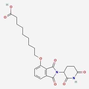 molecular formula C22H26N2O7 B2591948 Thalidomide-O-C8-COOH 