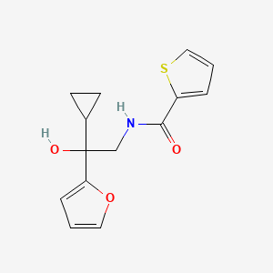N-(2-cyclopropyl-2-(furan-2-yl)-2-hydroxyethyl)thiophene-2-carboxamide