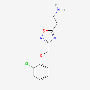 2-{3-[(2-Chlorophenoxy)methyl]-1,2,4-oxadiazol-5-yl}ethanamine