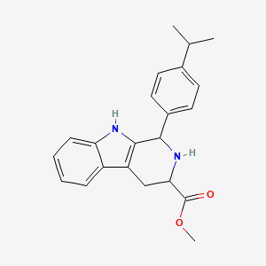 molecular formula C22H24N2O2 B2592054 methyl 1-(4-isopropylphenyl)-2,3,4,9-tetrahydro-1H-beta-carboline-3-carboxylate CAS No. 528523-15-1