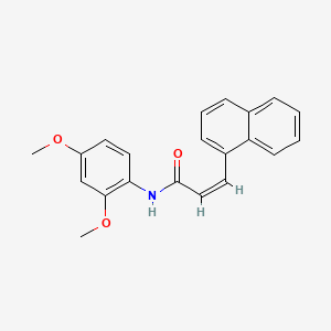 molecular formula C21H19NO3 B2592125 N-(2,4-dimethoxyphenyl)-3-(1-naphthyl)acrylamide CAS No. 329779-55-7