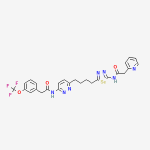molecular formula C26H24F3N7O3Se B2592131 Glutaminase-IN-1 