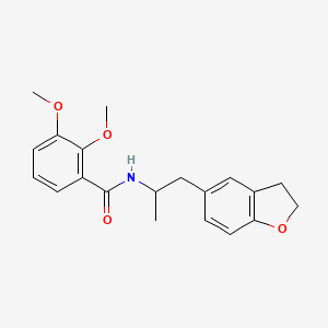 molecular formula C20H23NO4 B2592142 N-(1-(2,3-dihydrobenzofuran-5-yl)propan-2-yl)-2,3-dimethoxybenzamide CAS No. 2034349-70-5