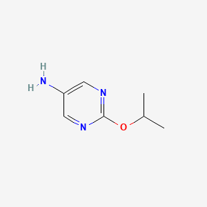molecular formula C7H11N3O B2592195 2-(Propan-2-yloxy)pyrimidin-5-amine CAS No. 1249668-06-1