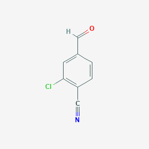molecular formula C8H4ClNO B2592244 2-Chloro-4-formylbenzonitrile CAS No. 101048-77-5