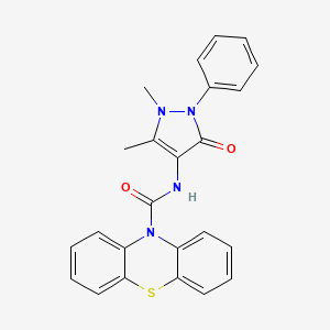 N-(1,5-dimethyl-3-oxo-2-phenyl-2,3-dihydro-1H-pyrazol-4-yl)-10H-phenothiazine-10-carboxamide