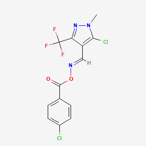 5-chloro-4-({[(4-chlorobenzoyl)oxy]imino}methyl)-1-methyl-3-(trifluoromethyl)-1H-pyrazole