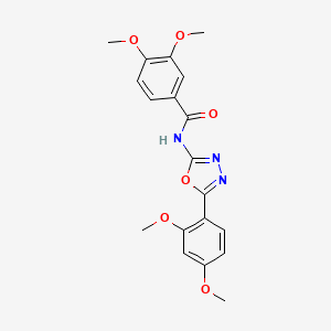 N-(5-(2,4-dimethoxyphenyl)-1,3,4-oxadiazol-2-yl)-3,4-dimethoxybenzamide