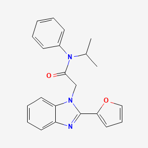 2-(2-(furan-2-yl)-1H-benzo[d]imidazol-1-yl)-N-isopropyl-N-phenylacetamide