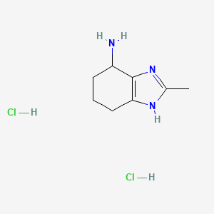 2-Methyl-4,5,6,7-tetrahydro-1H-benzimidazol-4-amine;dihydrochloride