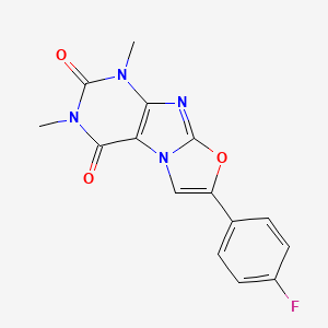 7-(4-Fluorophenyl)-1,3-dimethyl[1,3]oxazolo[2,3-f]purine-2,4(1H,3H)-dione
