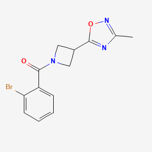 (2-Bromophenyl)(3-(3-methyl-1,2,4-oxadiazol-5-yl)azetidin-1-yl)methanone