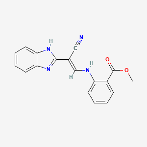 (E)-methyl 2-((2-(1H-benzo[d]imidazol-2-yl)-2-cyanovinyl)amino)benzoate