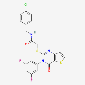N-(4-chlorobenzyl)-2-{[3-(3,5-difluorophenyl)-4-oxo-3,4-dihydrothieno[3,2-d]pyrimidin-2-yl]sulfanyl}acetamide