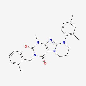 9-(2,4-dimethylphenyl)-1-methyl-3-(2-methylbenzyl)-6,7,8,9-tetrahydropyrimido[2,1-f]purine-2,4(1H,3H)-dione