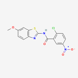 2-chloro-N-(6-methoxy-1,3-benzothiazol-2-yl)-5-nitrobenzamide