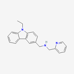 1-(9-ethyl-9H-carbazol-3-yl)-N-(pyridin-2-ylmethyl)methanamine