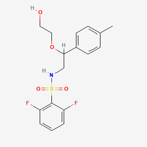 2,6-difluoro-N-(2-(2-hydroxyethoxy)-2-(p-tolyl)ethyl)benzenesulfonamide