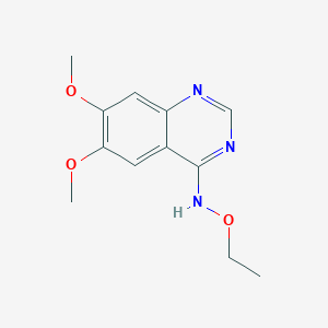 molecular formula C12H15N3O3 B2592305 N-ethoxy-6,7-dimethoxyquinazolin-4-amine CAS No. 477855-12-2