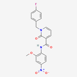 1-(4-fluorobenzyl)-N-(2-methoxy-4-nitrophenyl)-2-oxo-1,2-dihydropyridine-3-carboxamide