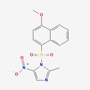 1-[(4-Methoxynaphthyl)sulfonyl]-2-methyl-5-nitroimidazole