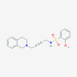 N-(4-(3,4-dihydroisoquinolin-2(1H)-yl)but-2-yn-1-yl)-2-methoxybenzenesulfonamide